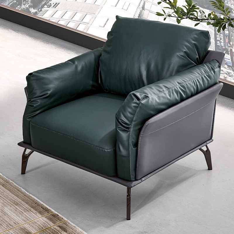 批发现代简约办公沙发茶几组合办公室接待室沙发单人三人位沙发