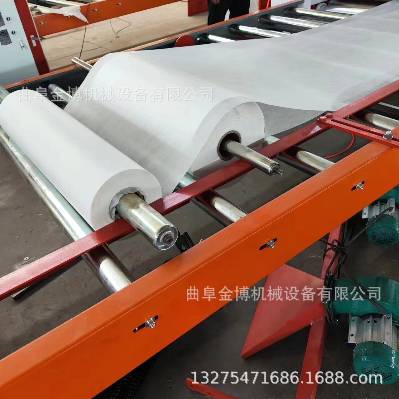 PVC/PE膜辊贴合卷对卷加热机