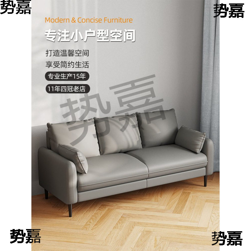 小户型窄版科技布沙发2024新款