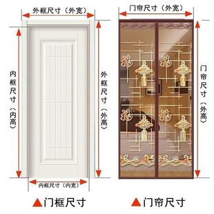 免打孔农村蚊帐加密 XEI3防蚊纱门帘家用磁铁对吸纱窗自吸卧室夏季