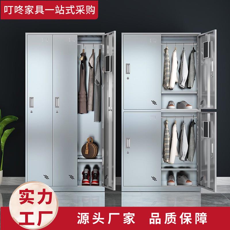 不锈钢更衣柜员工宿舍储物柜健身房游泳馆304不锈钢更衣柜厂家