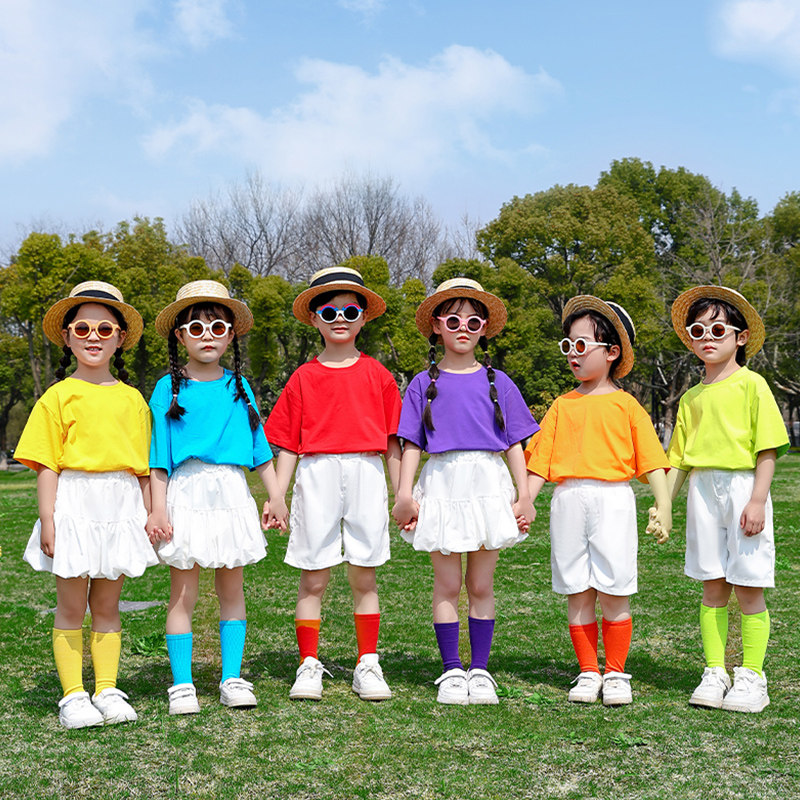 速发六一儿童拉啦啦操节拉队男动儿园小学生运幼会开幕式表演出服