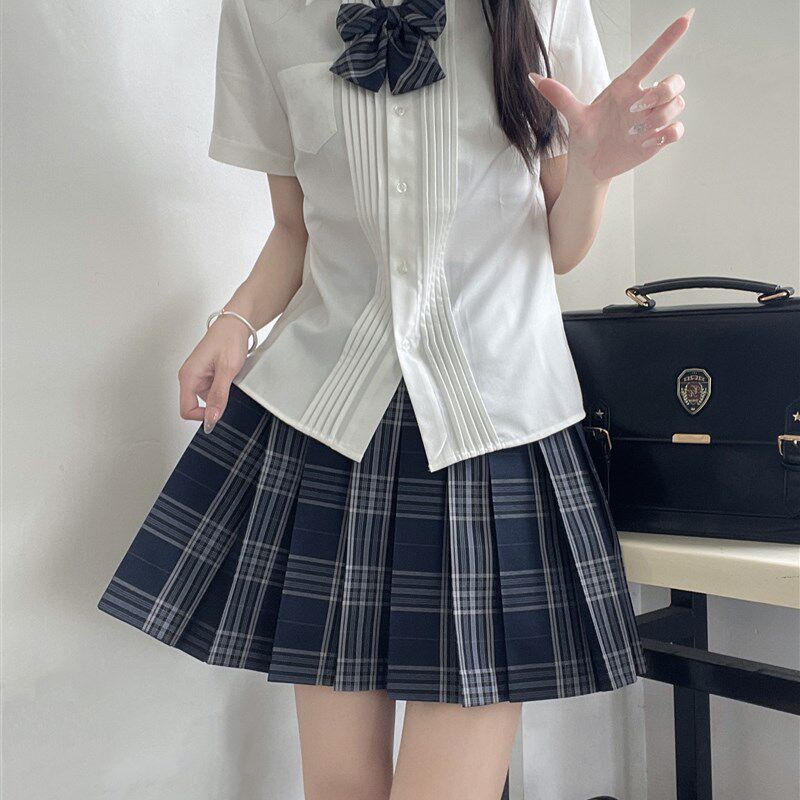 速发】渊【香草短子JK制服格裙圆裙校供感百褶裙学院风