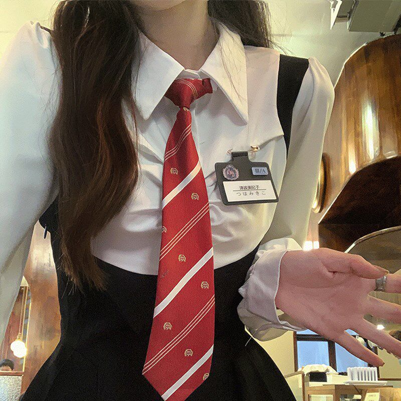速发新K学院风美式假两件甜辣收腰连衣裙长袖J款制服套装个小子