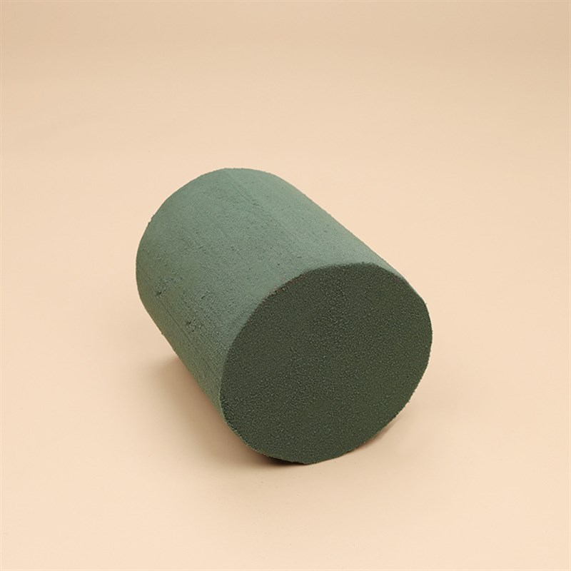 速发圆柱形花0泥材料包花底座高度50毫米吸水海绵2泥吸8cm花泥*水