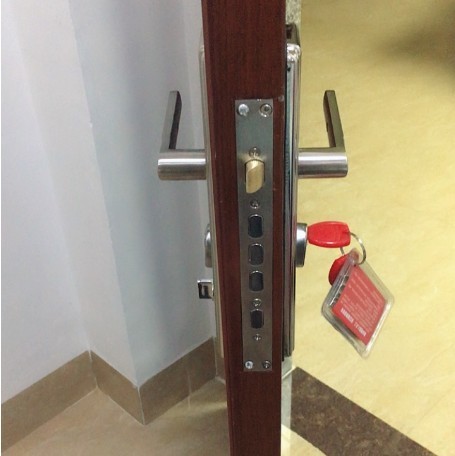 速发门体拉手套装全铜锁芯锁手加厚把锁通用型大门入户门锁家用