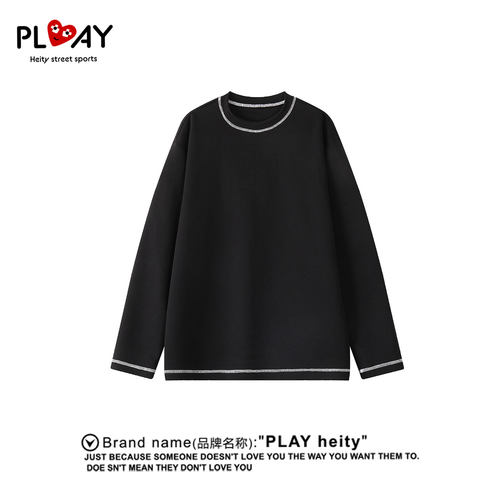 PLAYHEITY男女哈苏线长袖T恤