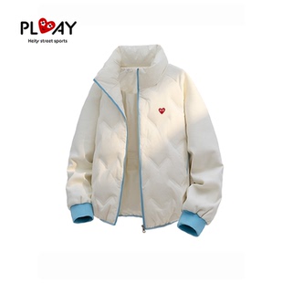 PLAY HEITY 官方羽绒服冬季新款撞色拼接男女款休闲加厚保暖外套