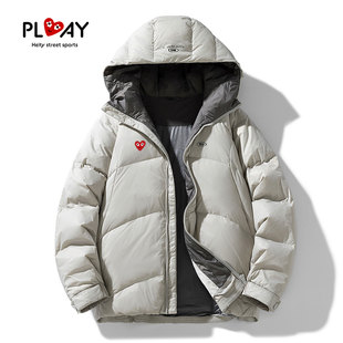 男女款 官方羽绒服冬季 休闲潮牌鸭绒高街潮牌连帽外套 HEITY PLAY
