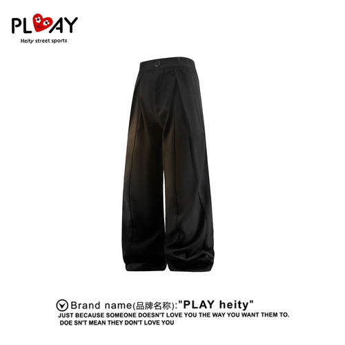 PLAYHEITY男女休闲直筒长裤