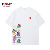 时尚 PLAY 潮牌小怪兽印花百搭情侣上衣 T恤夏季 新款 HEITY 官方短袖