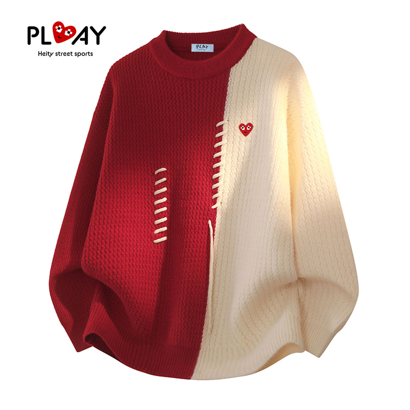 PLAYHEITY秋冬男女宽松针织衫