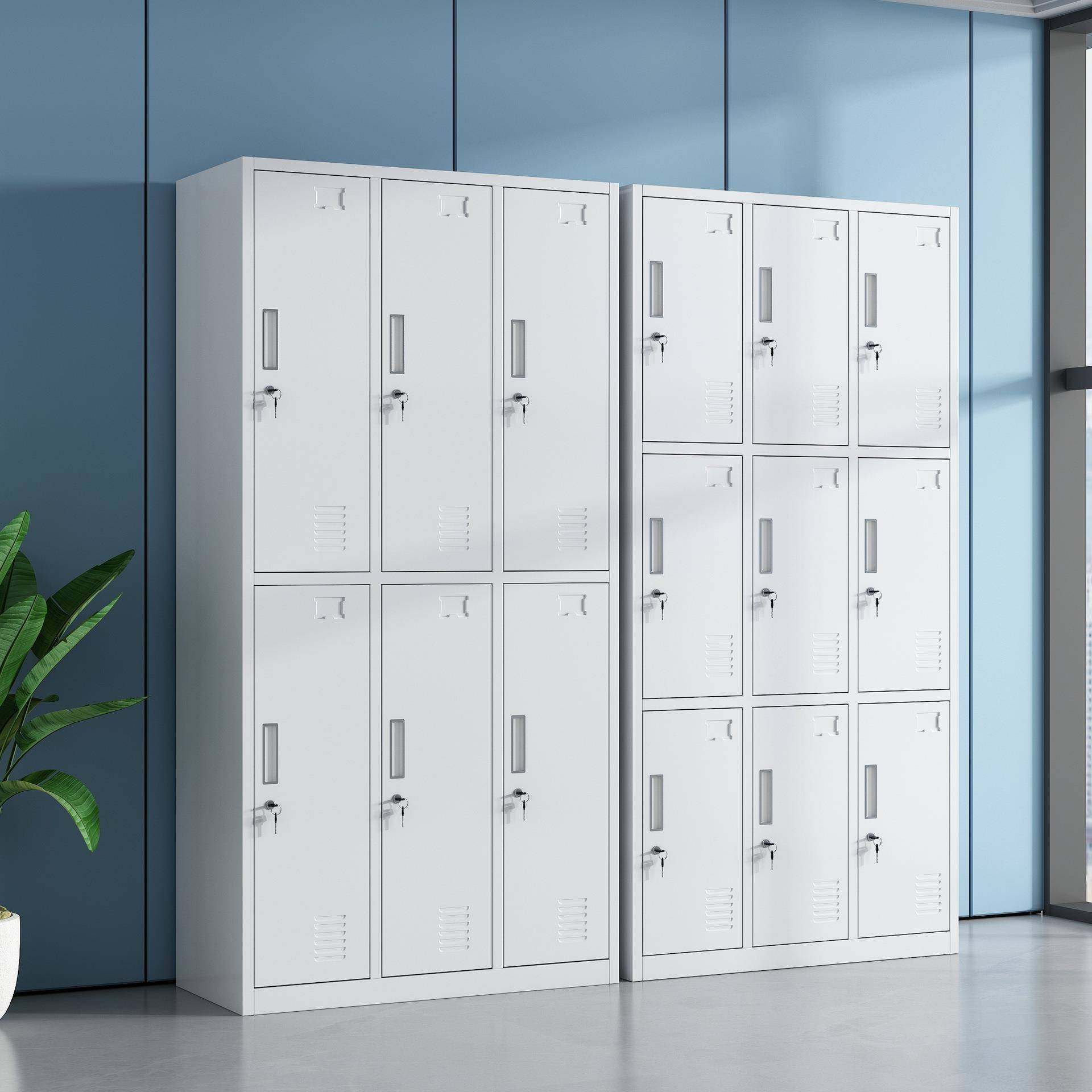 钢制更衣柜员工储物柜铁皮柜宿舍六门带锁换衣存包柜碗柜浴室鞋柜,商业/办公家具,办公储物柜,淘宝优惠券,粉丝福利购,淘宝优惠卷