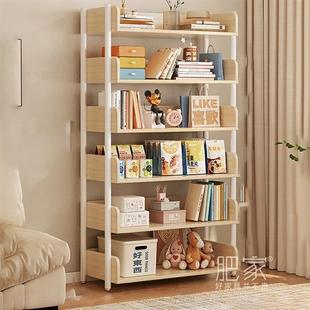 铁艺客厅储物架简易书架落地置物架货架家用卧室书柜阅读收纳架子