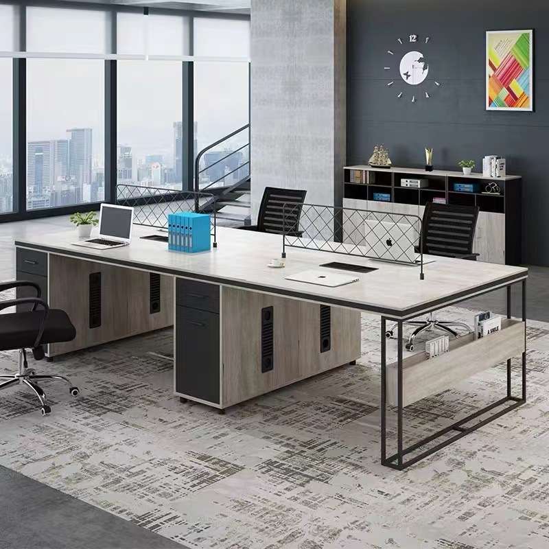 办公桌组合简约现代办公家具办公桌财务桌屏风工位员工卡位电脑桌