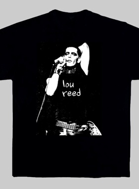 Lou Reed 摇滚复古T恤 shirt 地下丝绒乐团 velvet underground