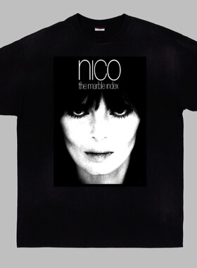德国歌手Nico t恤shirt Velvet underground 地下丝绒乐团