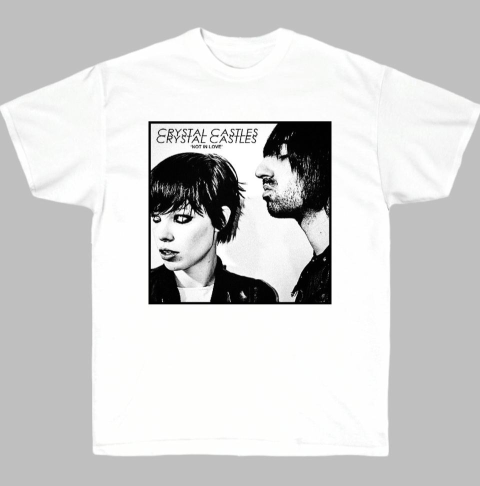 Crystal Castles水晶城堡摇滚乐队朋克短袖T恤男女同款宽松上衣