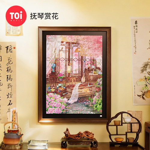 TOI图益拼图1000片抚琴赏花