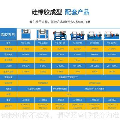 8寸炼胶机 镀铬双辊筒开炼机 小型实验单变频 水冷加热硅胶混炼机