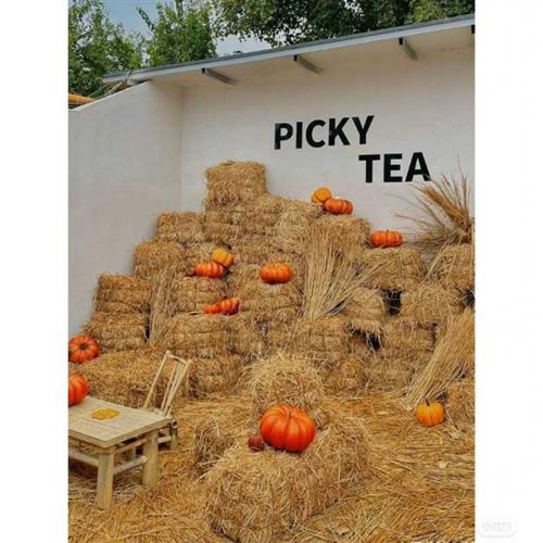 极速干稻草垛子装饰婚庆草v垛凳子拍摄道具露营草垛沙发草堆草墩