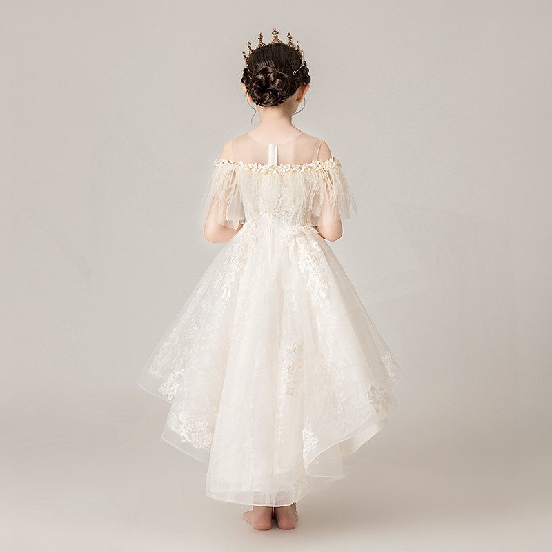 极速女童公主裙儿童礼p服女孩花童蓬蓬裙晚礼服主持人钢琴演出服