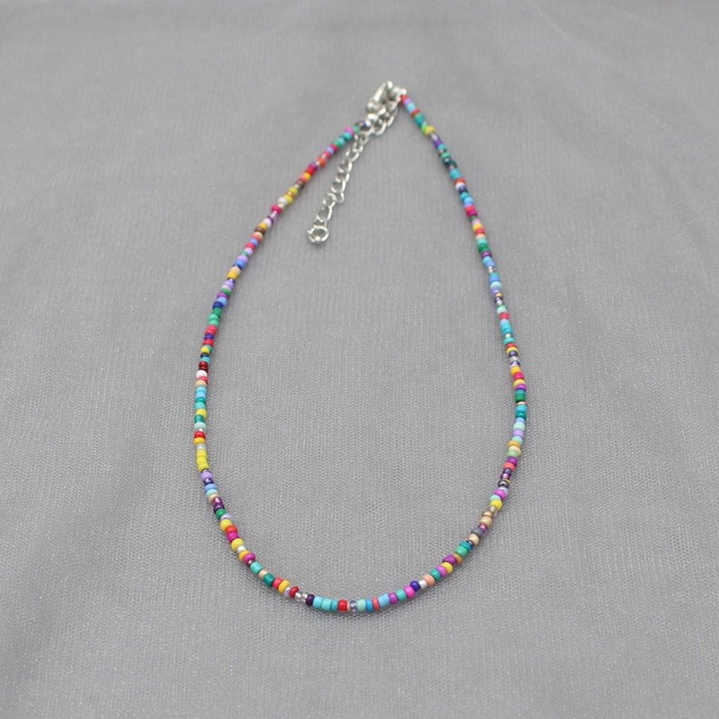 极速Simpcle Beads Necklace String Colorful Handmade Jewelry