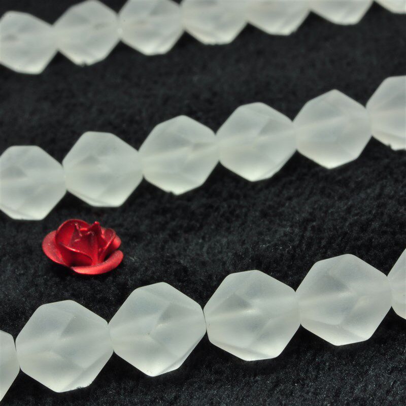 极速diy手工珠子散珠串珠手錬项链耳环 白水晶 Q磨砂 星形菱形钻