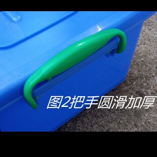 极速长方形塑料周转箱jr加大加厚物流箱物料盒零件收纳箱带盖子带