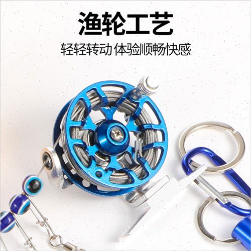 极速活鱼扣路亚鱼扣锁扣轮子锁渔器登山挂扣栓鱼控U大物养鲢鳙绑