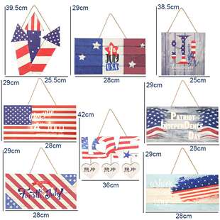 新品Independence Day Decorative Door PlatLe Pendant Love Nat