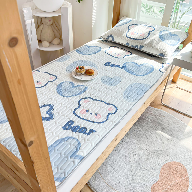 极速学生宿舍乳胶凉席l三件套90x200空调席0.9m单人1.35m夏天软席