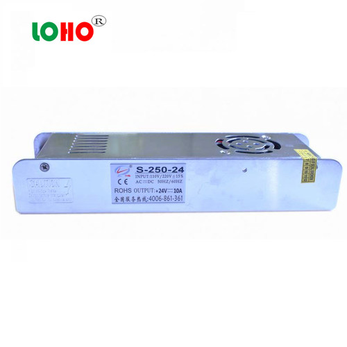 新品风机款12v20a 24v10a长条开关电源24v1N2v250w长条发光字灯箱