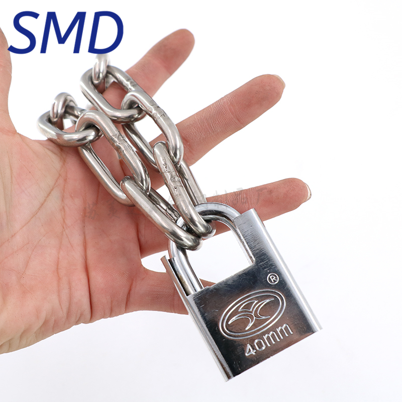 极速加粗304不锈钢链s条锁家用防剪防盗车锁电动车自行车锁铁链子