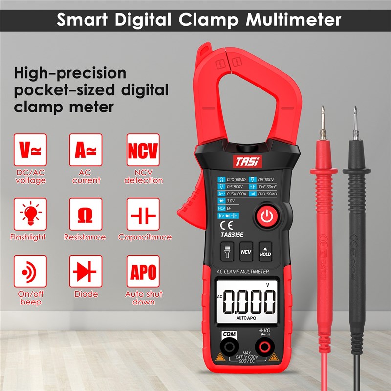极速Professioinal Digital Clamp Meter Multimeter Tester True