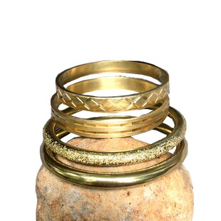 极速古法传承纯黄铜手镯男女闭口死E口斗音网红情侣手环时尚包邮