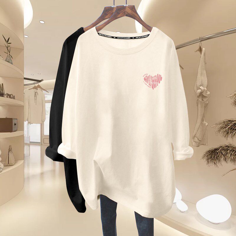 新品孕妇装春装20m25新款上衣春季纯棉长袖t恤洋气遮孕肚中长款打