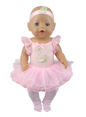 极速2021 Lovely Ballet Daunce Skirt For 43cm Zapf Baby Born