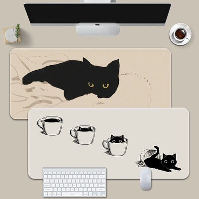 极速leather computer dresk mat large mouse pad black writing