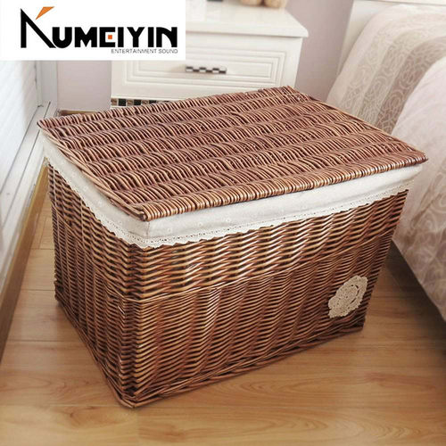 新品Bamboo basket household clothing frame cPan be hand-wove