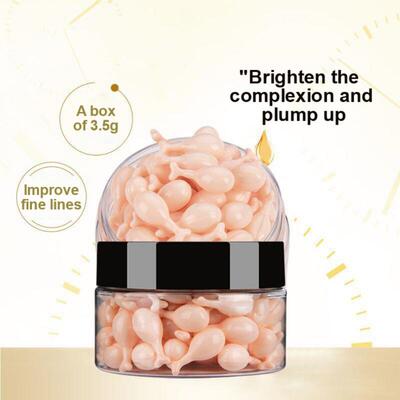 极速50-b100PCS Collagen Placenta Capsule Face Serum Anti Wri
