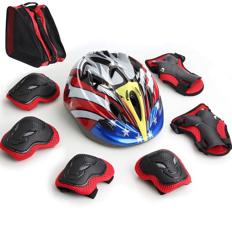 极速5766轮滑护具成人儿童头z盔护具套组全套自行车安全帽滑板溜