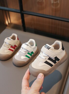 新品宝宝鞋子男春秋新款0一1-2B岁半女童板鞋软底婴儿学步鞋小童