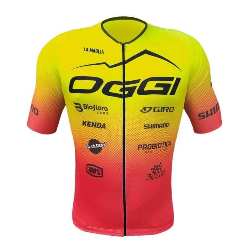 极速OGGI Men Cycling Jersey Bike Shirt Short Sleeve WMTB Qui
