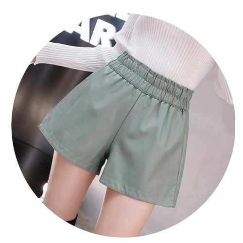 极速shintimes Elastic Higuh Waist Wide Leg iker Shorts Autum