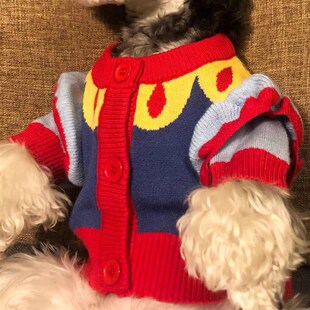极速狗狗衣服g秋冬加厚毛衣新年新年雪纳瑞泰迪博美比熊马尔约克