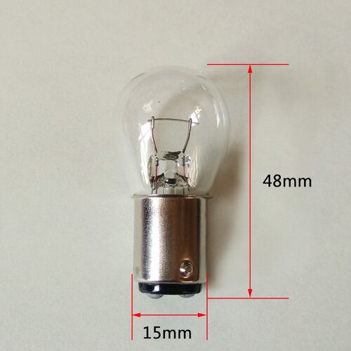 新品b15mm灯座卡口平脚单丝12v24v15w21Nw指示灯泡转弯方向灯泡煞