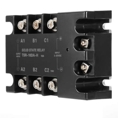 新品3-Phase Siolid State Relay Board 10A DC-AC Solid State R