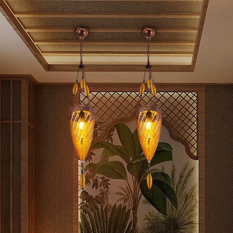 极速泰式铁艺吊灯东南亚风格酒店C会所名宿酒吧客厅楼梯吧台装饰