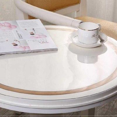 极速newRound Tajble Plastic Table Cloth Transparent Round Ta